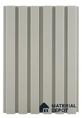 Grey Patterned Louver Grey 212 9 ft x 4.7 inch MDF Panel - 18 mm | Suitable for Feature Wall, TV Unit & Living Room | Width is Subjected to 5% Variation